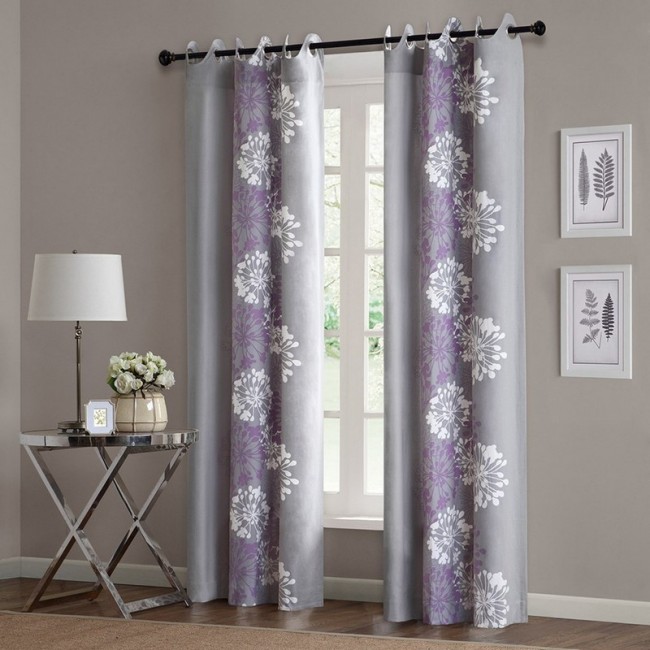 Picture of Madison Park WIN40-105 Anaya Window Curtain - Blue