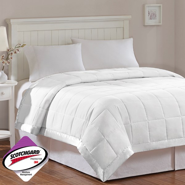 Windom Microfiber Down Alternative Blanket, Full and Queen - White