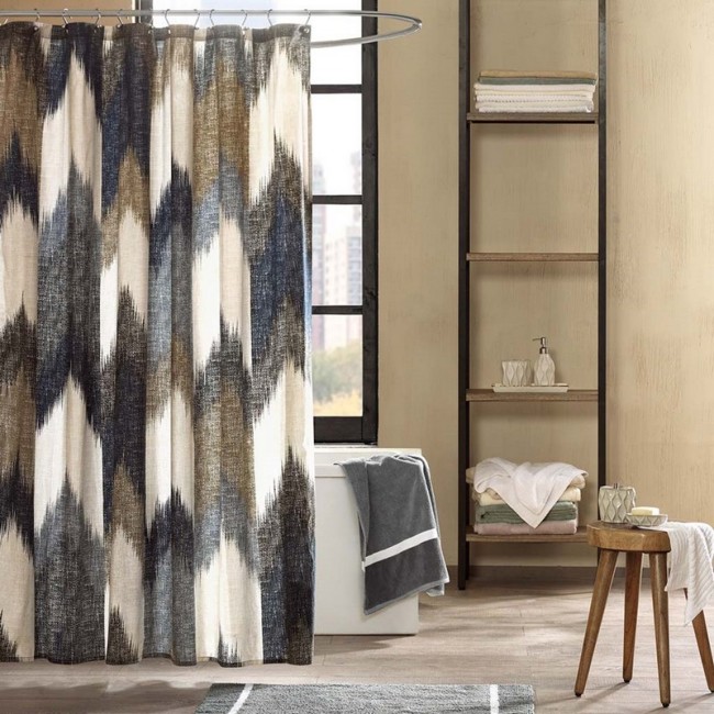 INK Plus IVY  Cotton Printed Shower Curtain