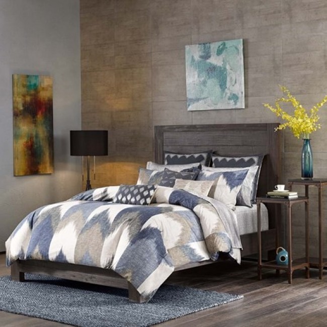INK Plus IVY  Cotton Printed Comforter Bedding Set - Full & Queen