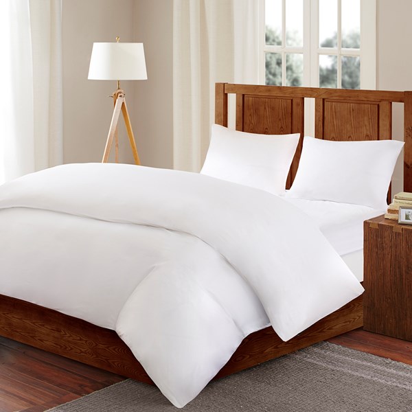 Bed Guardian Microfiber Comforter Protector - White - Full & Queen - Waterproof