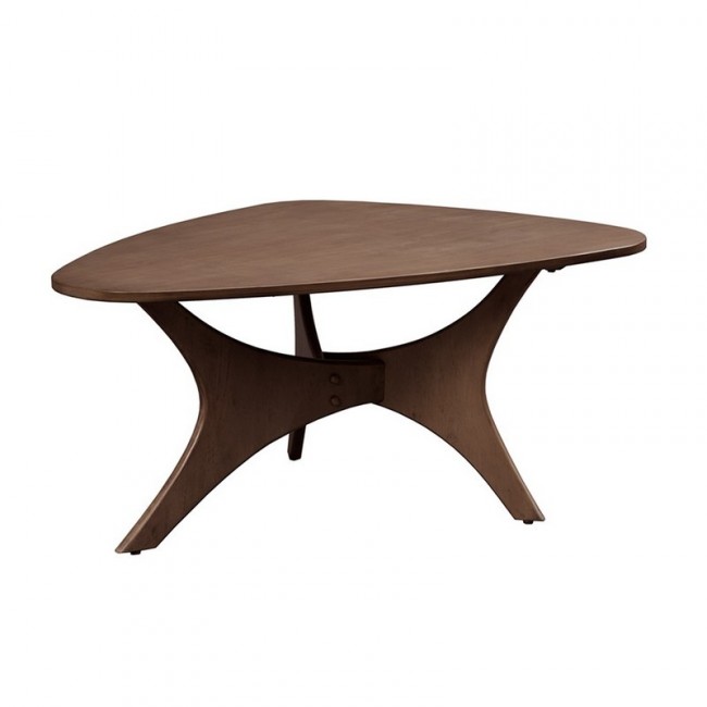 Blaze Triangle Wood Coffee Table