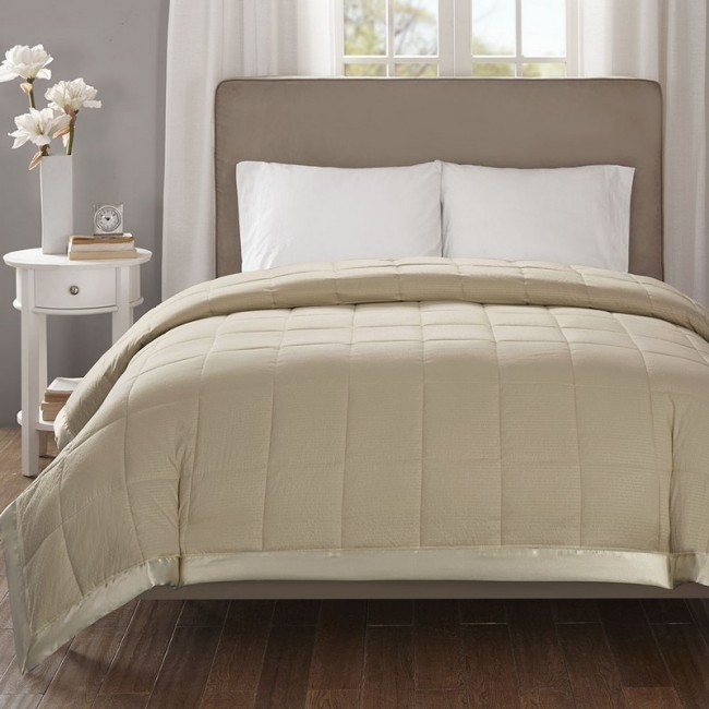 Cambria Premium Oversized Down Alternative Blanket - Taupe, King