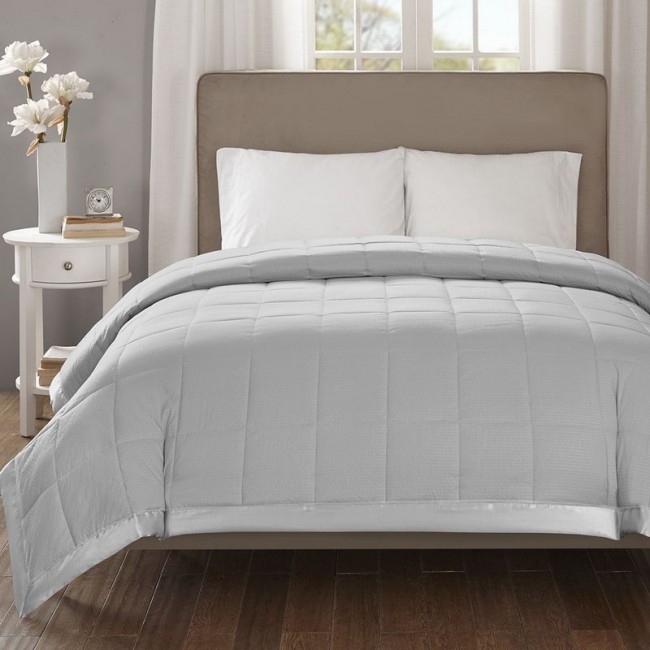 Cambria Premium Oversized Down Alternative Blanket - Grey, King