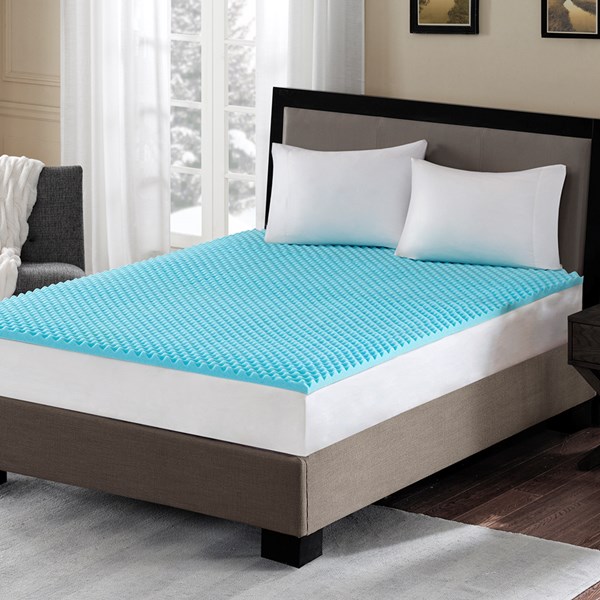 Gel Memory Foam Topper - Blue - Twin XL