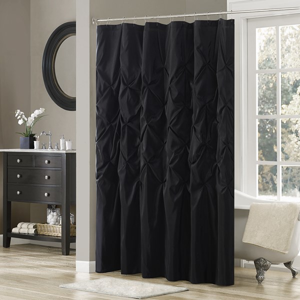 Laurel Shower Curtain - Black - 72 x 72 in.