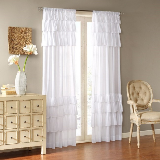 Anna Cotton Oversized Ruffle Window Panel