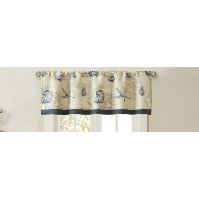 Bayside Cotton Printed Window Valance