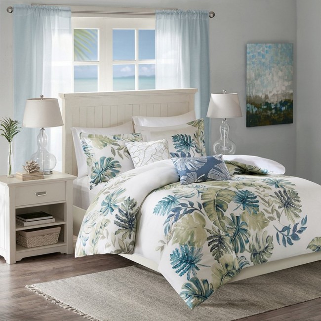 Cotton Lorelai Sateen Printed Duvet Set - King & California King
