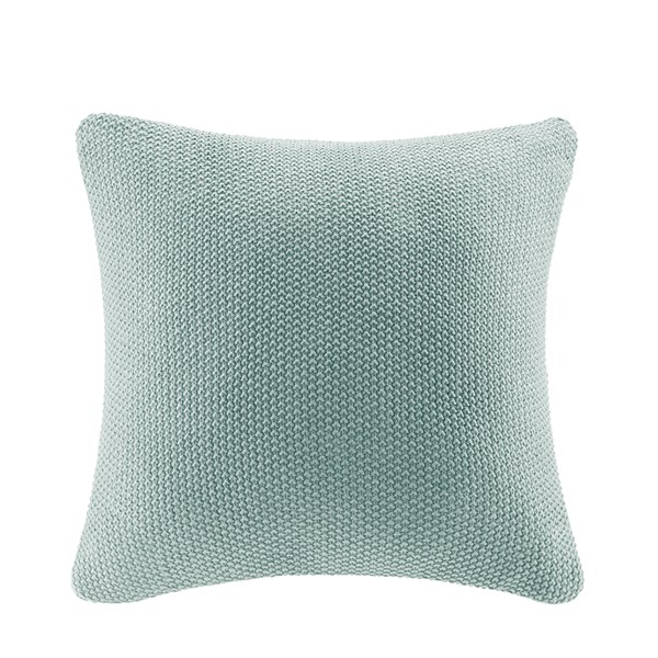 Picture of INK Plus IVY II30-873 Bree Knit Euro Pillow Cover - Aqua