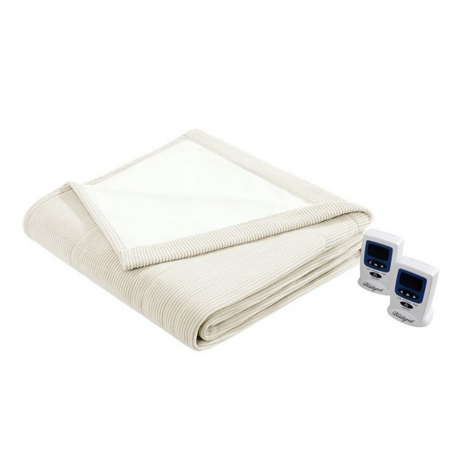 Simmons� Mattresses Beautyrest Electric Micro Fleece Heated Blanket Heated Blanket Ivory Full