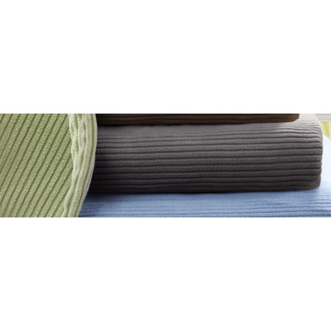BR54-0412 Heated Microlight to Berber Blanket, Grey - Full