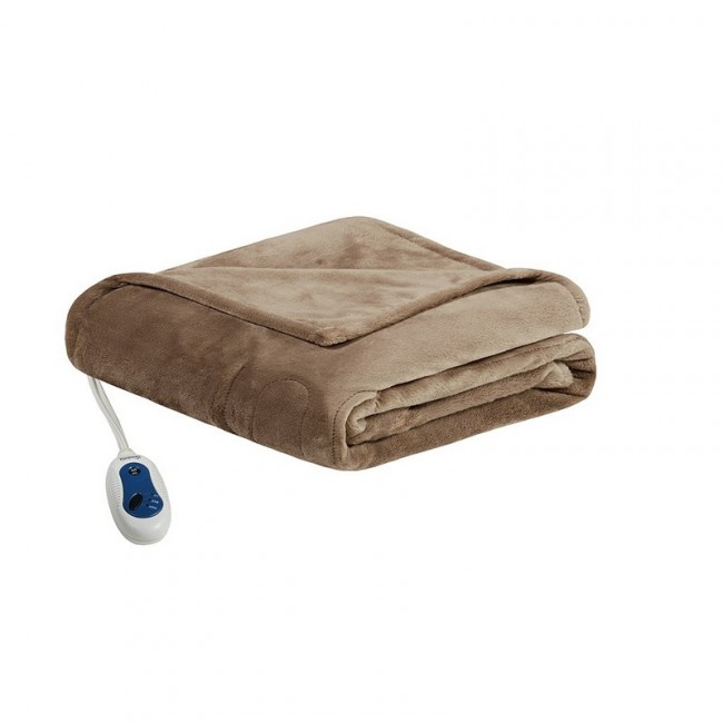 Picture of Beautyrest BR54-0530 60 x 70 in. Heated Plush Throw - Mink