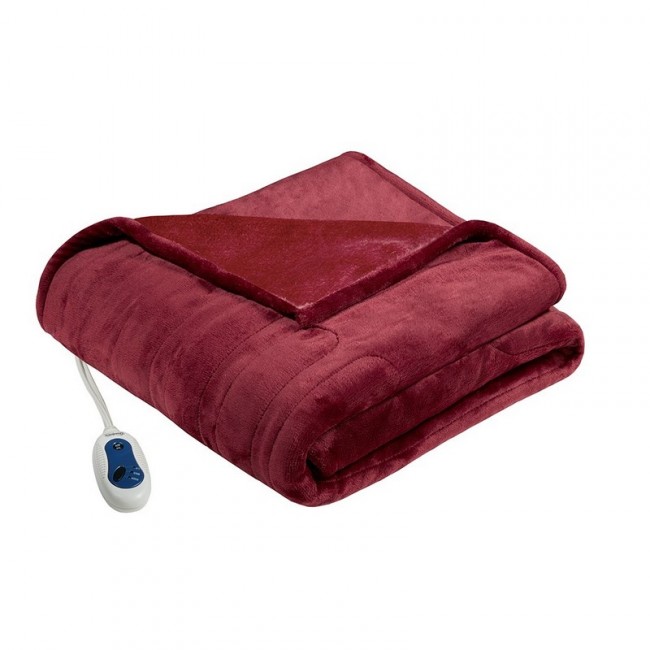 Picture of Beautyrest BR54-0532 60 x 70 in. Heated Plush Throw - Red