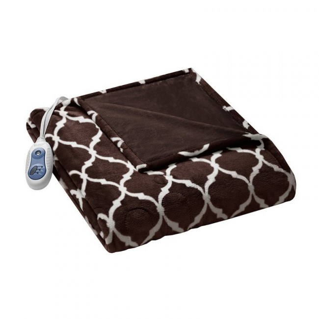 Picture of Beautyrest BR54-0542 60 x 70 in. Heated Ogee Throw - Brown