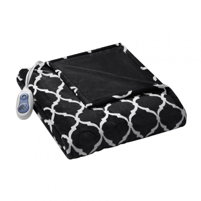 Picture of Beautyrest BR54-0749 60 x 70 in. Heated Ogee Throw - Black