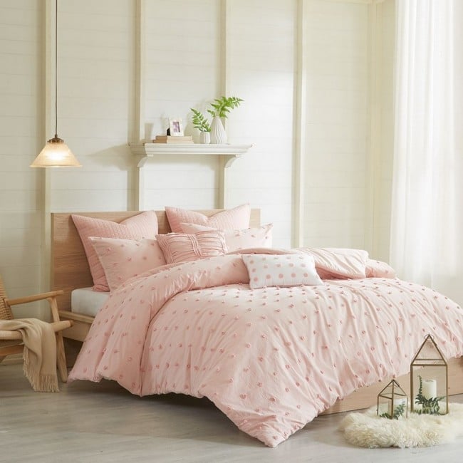 UH10-0206 Brooklyn Comforter Set, Pink - King & Cal King -  Urban Habitat