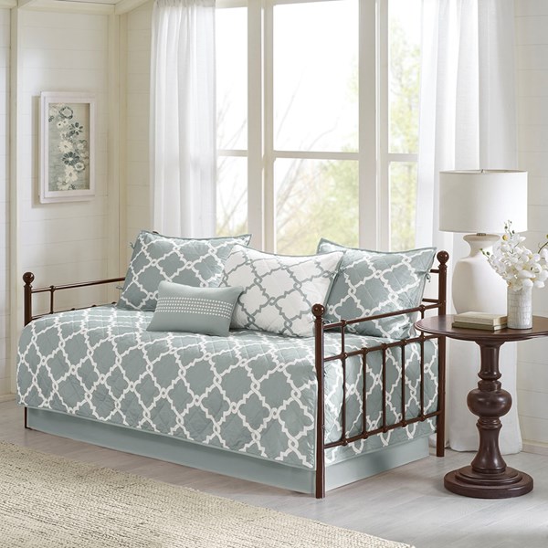 Picture of Madison Park MPE13-628 Merritt 6 Piece Reversible Daybed Set - Grey, Daybed