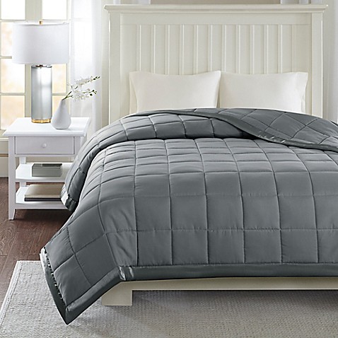 MP51-5150 King Size Microfiber Down Alternative Blanket with 3M Moisture Management, Charcoal