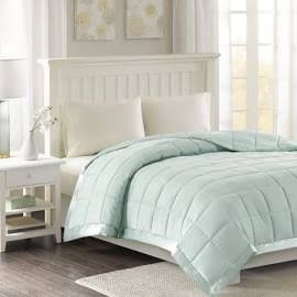 King Size Microfiber Down Alternative Blanket with 3M Moisture Management, Seafoam