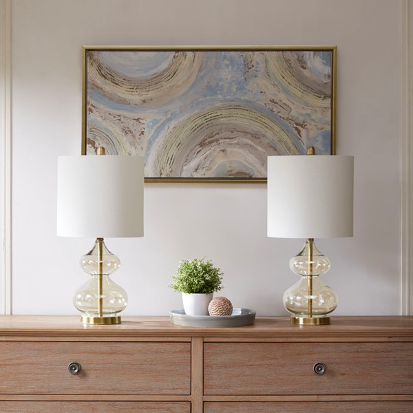 Ellipse Table Lamp, Gold