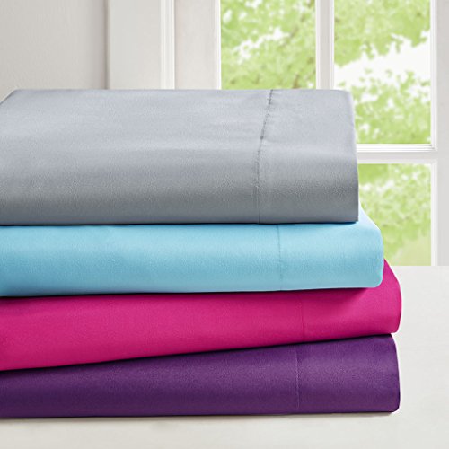 ID20-1454 Sheet Set with Side Storage Pockets - Gray, Twin Size