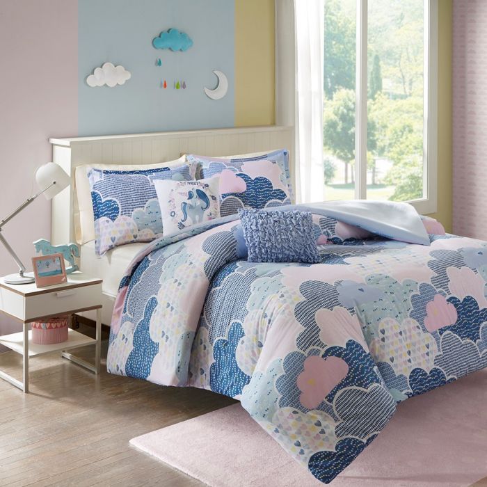 Cloud Cotton Duvet Cover Set, Full & Queen - Blue