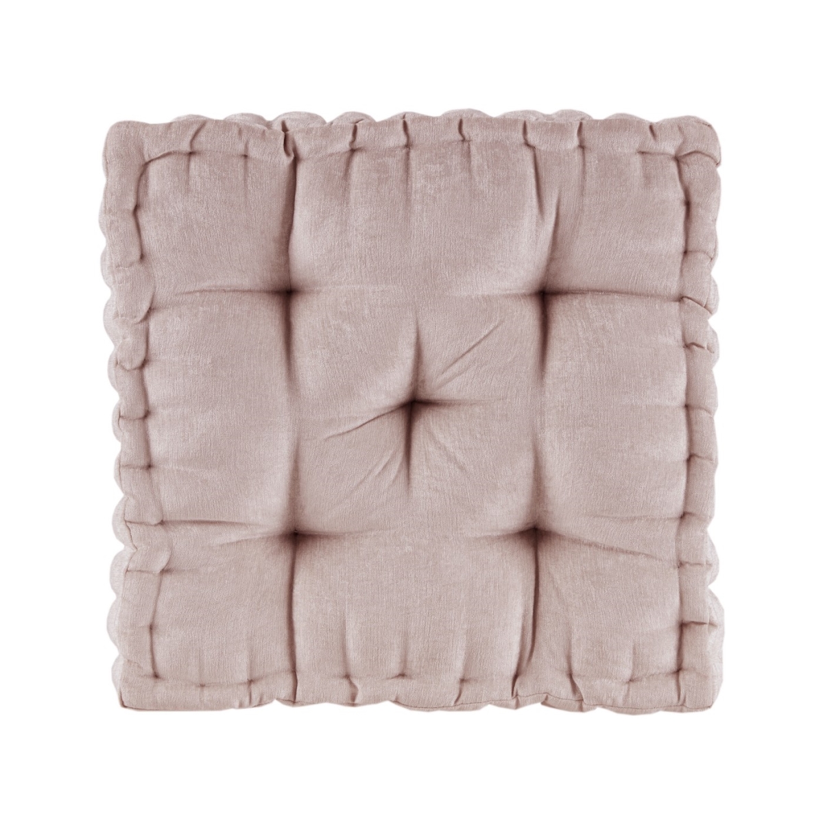 Picture of Intelligent Design ID31-1524 20 x 20 in. Poly Chenille Square Floor Pillow Cushion - Blush