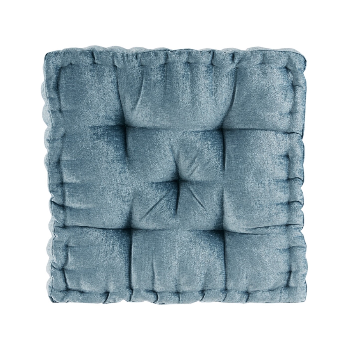 Picture of Intelligent Design ID31-1526 20 x 20 in. Poly Chenille Square Floor Pillow Cushion - Aqua