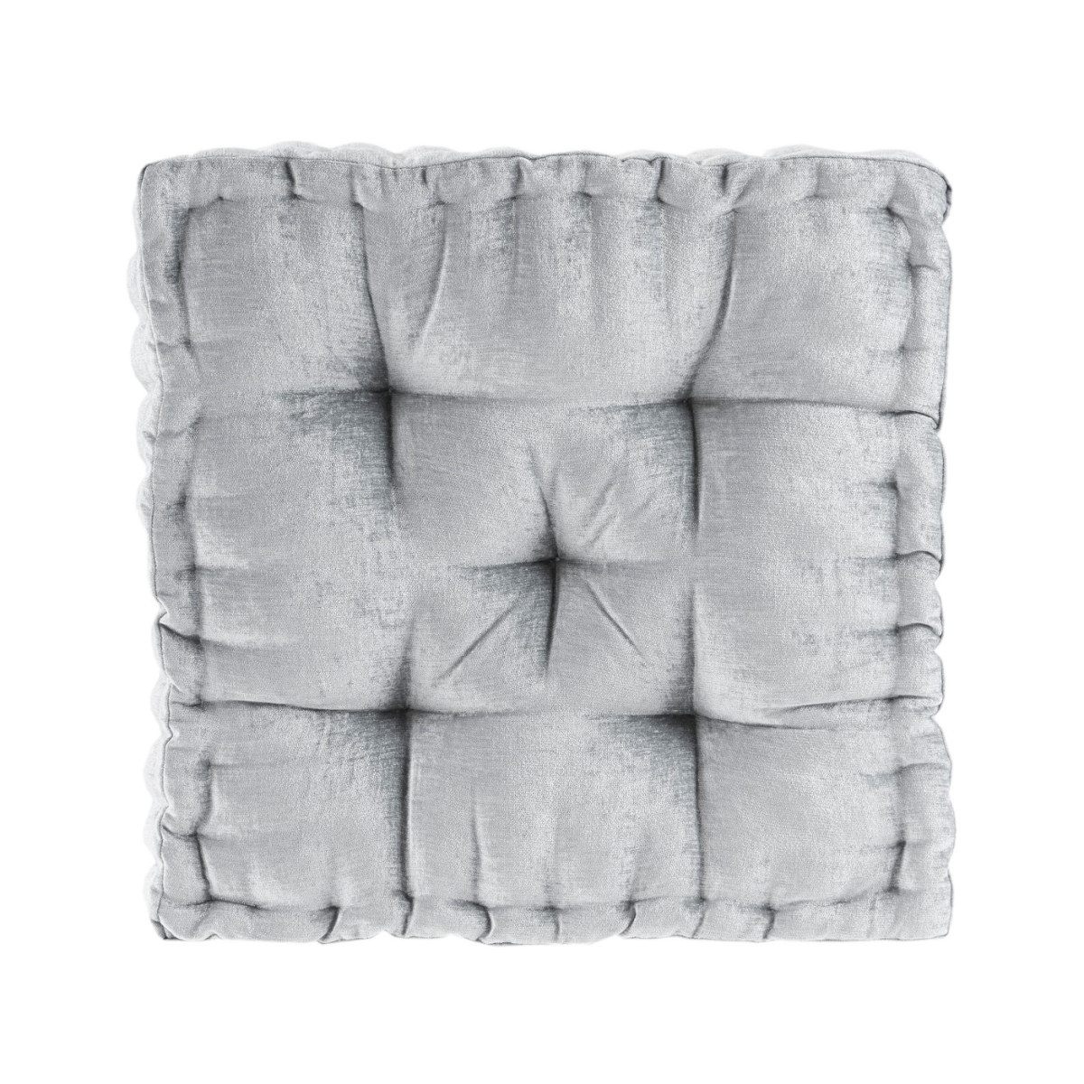 Picture of Intelligent Design ID31-1527 20 x 20 in. Poly Chenille Square Floor Pillow Cushion - Grey