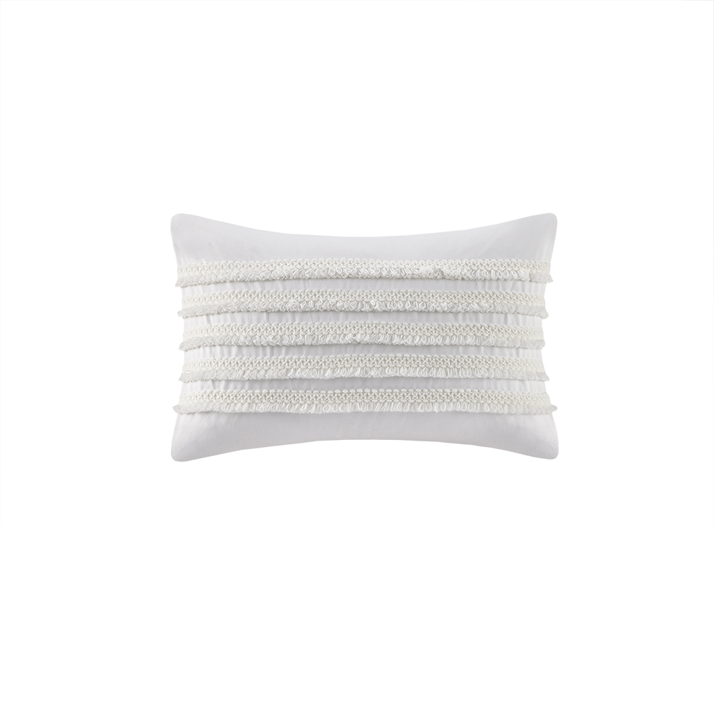 Picture of Ink Plus Ivy II30-1086 Ivory 100 Percent Cotton Oblong Pillow with Tassels