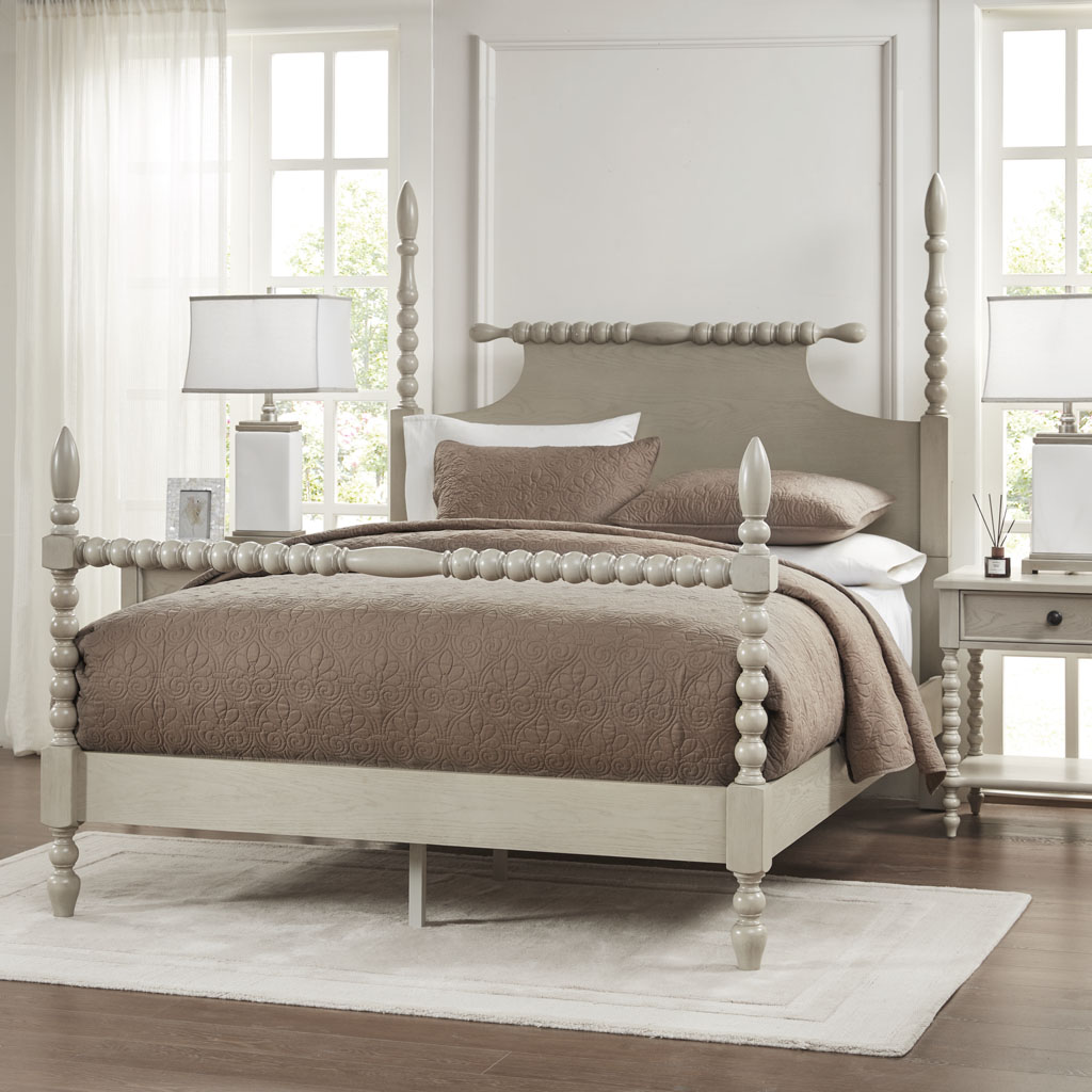 MPS115-0287 Beckett Bed, Natural - Queen Size