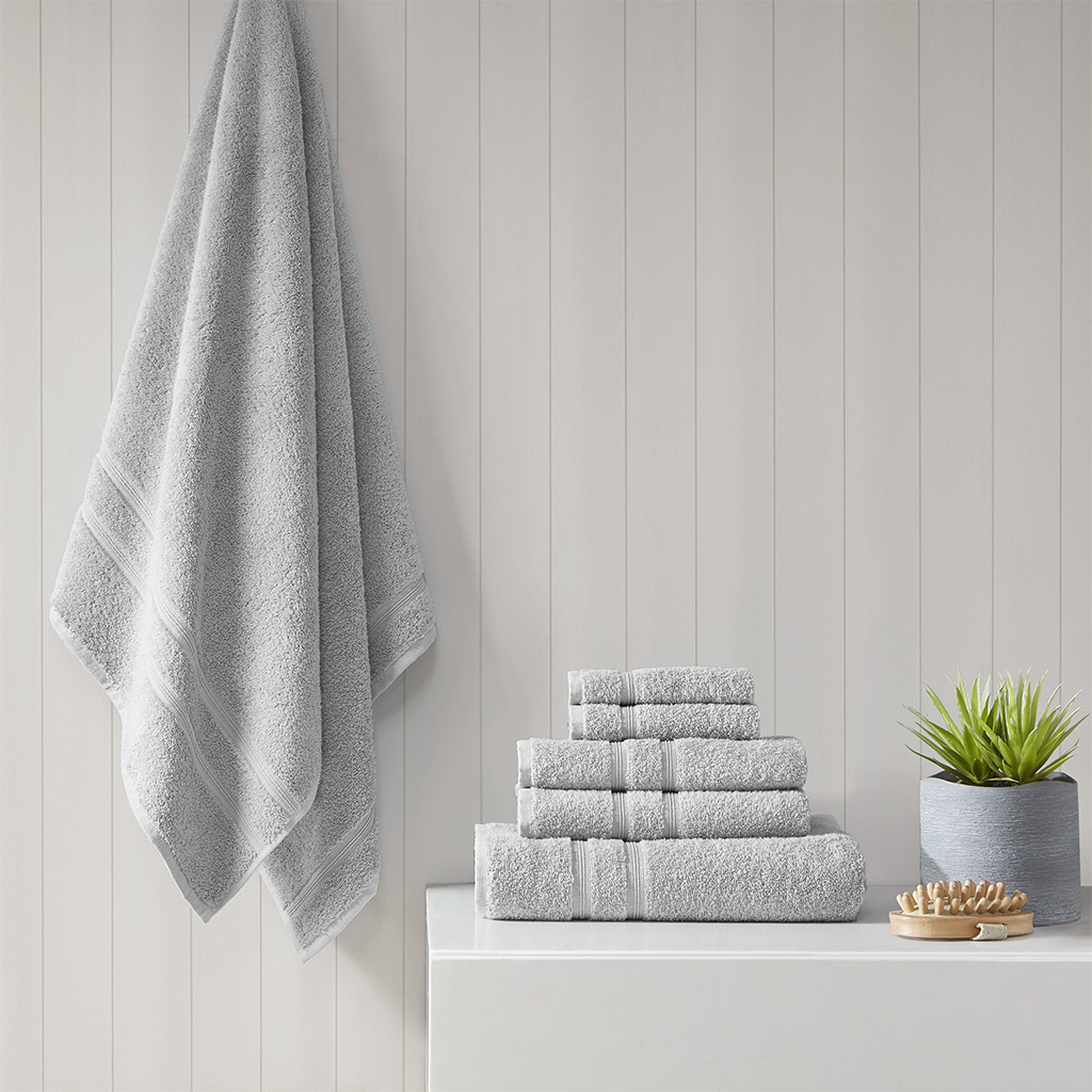Picture of 510 Design 5DS73-0234 Grey 100 Percent Turkish Cotton Towel Set - 6 Piece