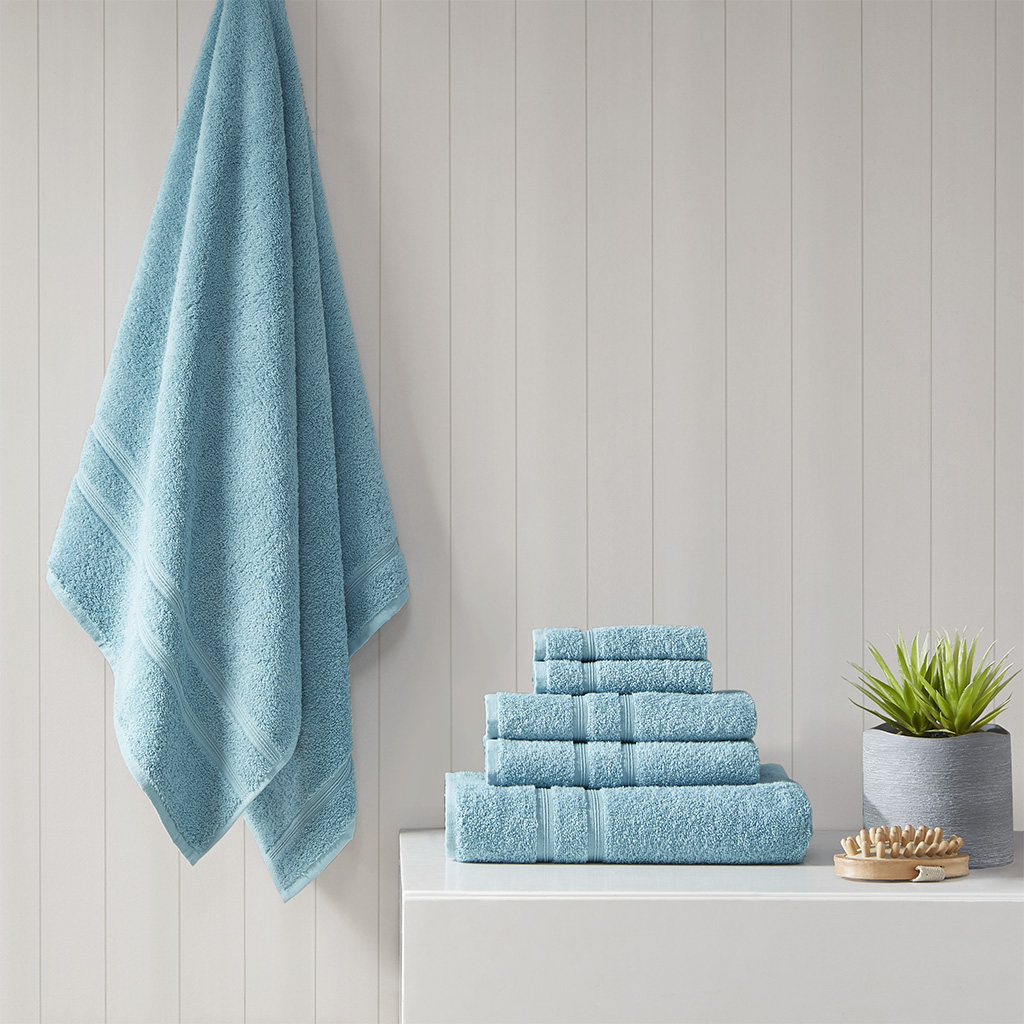 Picture of 510 Design 5DS73-0236 Aqua 100 Percent Turkish Cotton Towel Set - 6 Piece