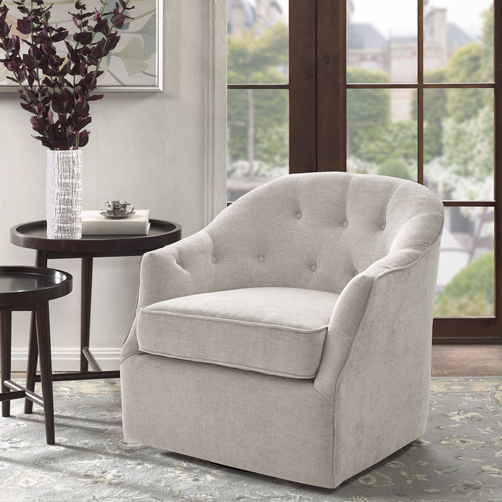 MP103-1072 Calvin Swivel, Natural - 30.25 x 31.75 x 29.75 in.