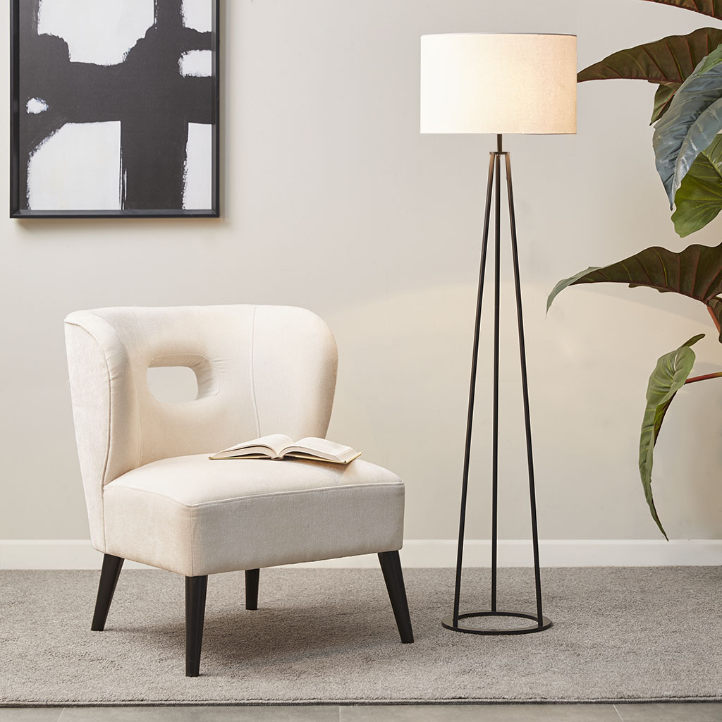 Picture of Martha Stewart MT154-0050 Black Dunhill Floor lamp