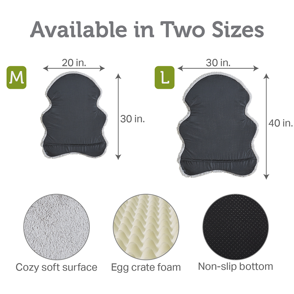 Picture of Friends Forever PET63HM6012 20 x 30 in. Nala Hide Mat&#44; Grey - Small