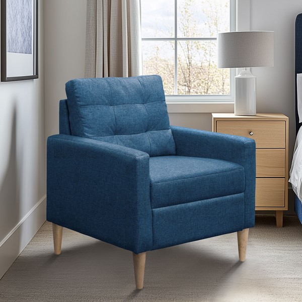 Picture of 510 Design 5DS100-0039 Dani Tufted Back Accent Chair&#44; Denim Blue