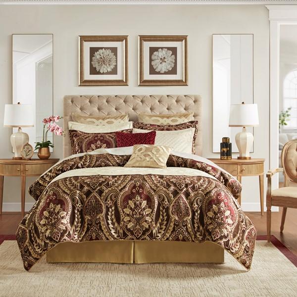 CCL10-0068 Julius Comforter Set, Black - Queen Size