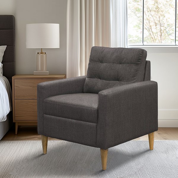 Picture of 510 Design 5DS100-0038 Dani Tufted Back Accent Chair&#44; Gray