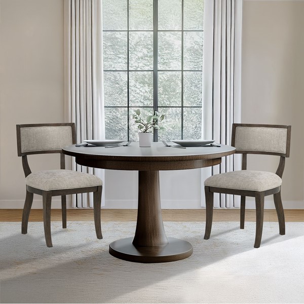 Picture of Madison Park Signature MPS108-0309 Marie Dining Chair&#44; Beige & Brown - Set of 2