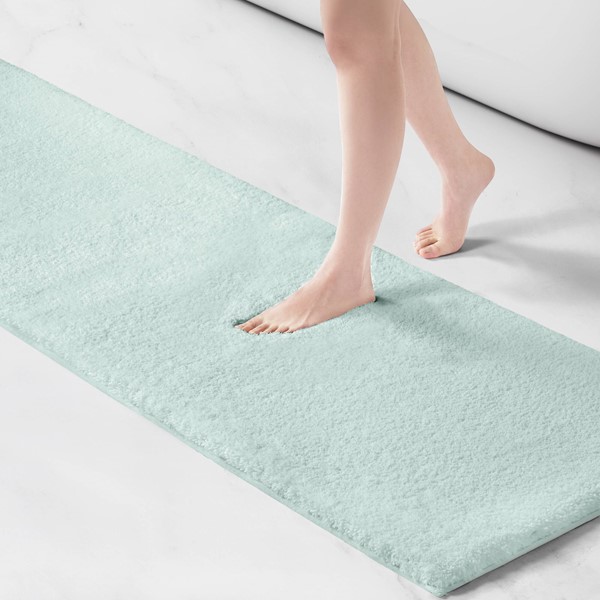 MPS72-606 Marshmallow Bath Rug, Seafoam - Contour