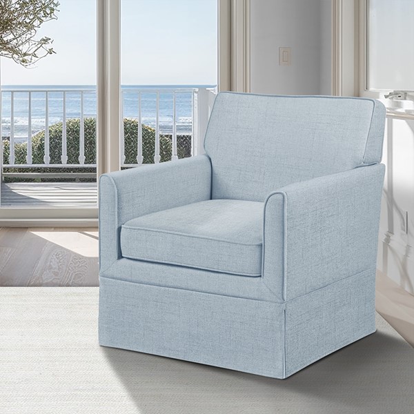 Picture of 510 Design 5DS100-0035 Paula Slipcover Accent Armchair&#44; Light Blue