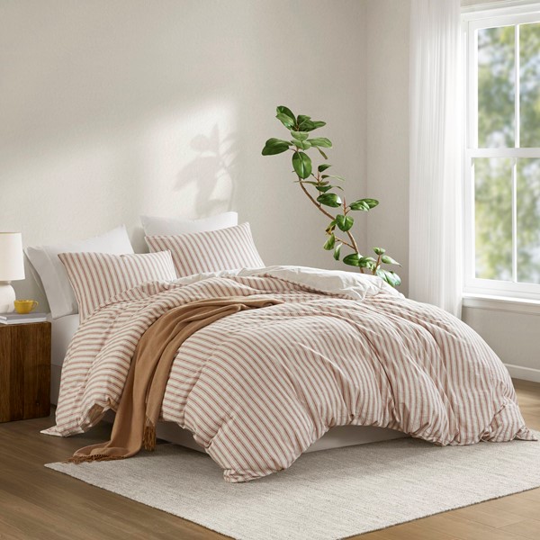 MP12-8720 Etta Duvet Set, Terracotta - King Size - 3 Piece