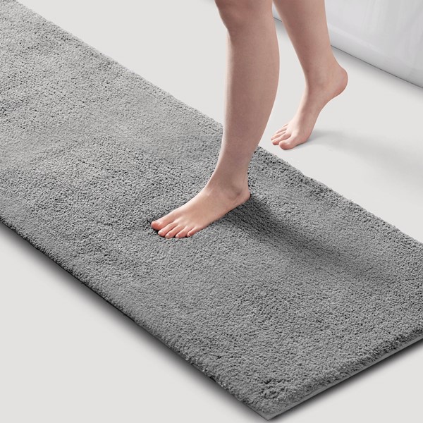 MPS72-604 24 x 40 in. Marshmallow Bath Rug, Gray