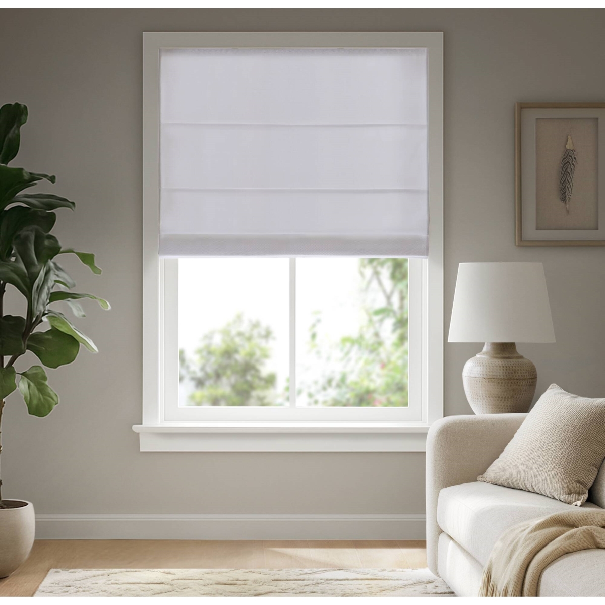 Picture of Madison Park MP40-8777 Cordless Roman Blind  Galen Matte fabric