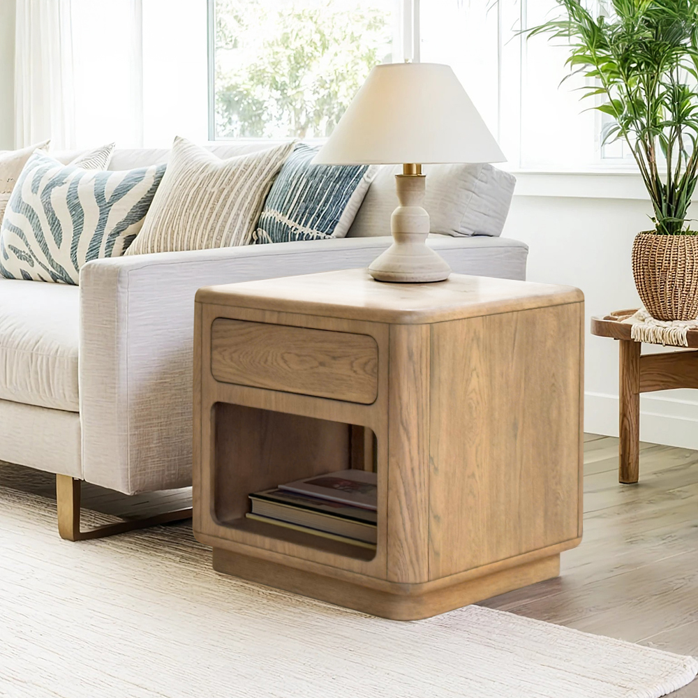 CH120-0081 22 x 22 x 22 in. Emil End Table, Driftwood