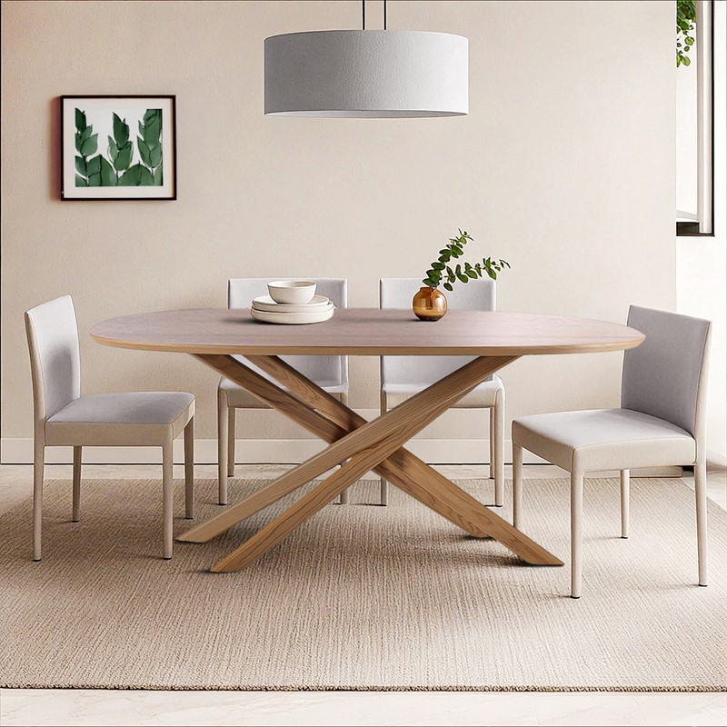 CH121-0065 28.75 x 71 x 35.5 in. Pierre Dining Table, Sand