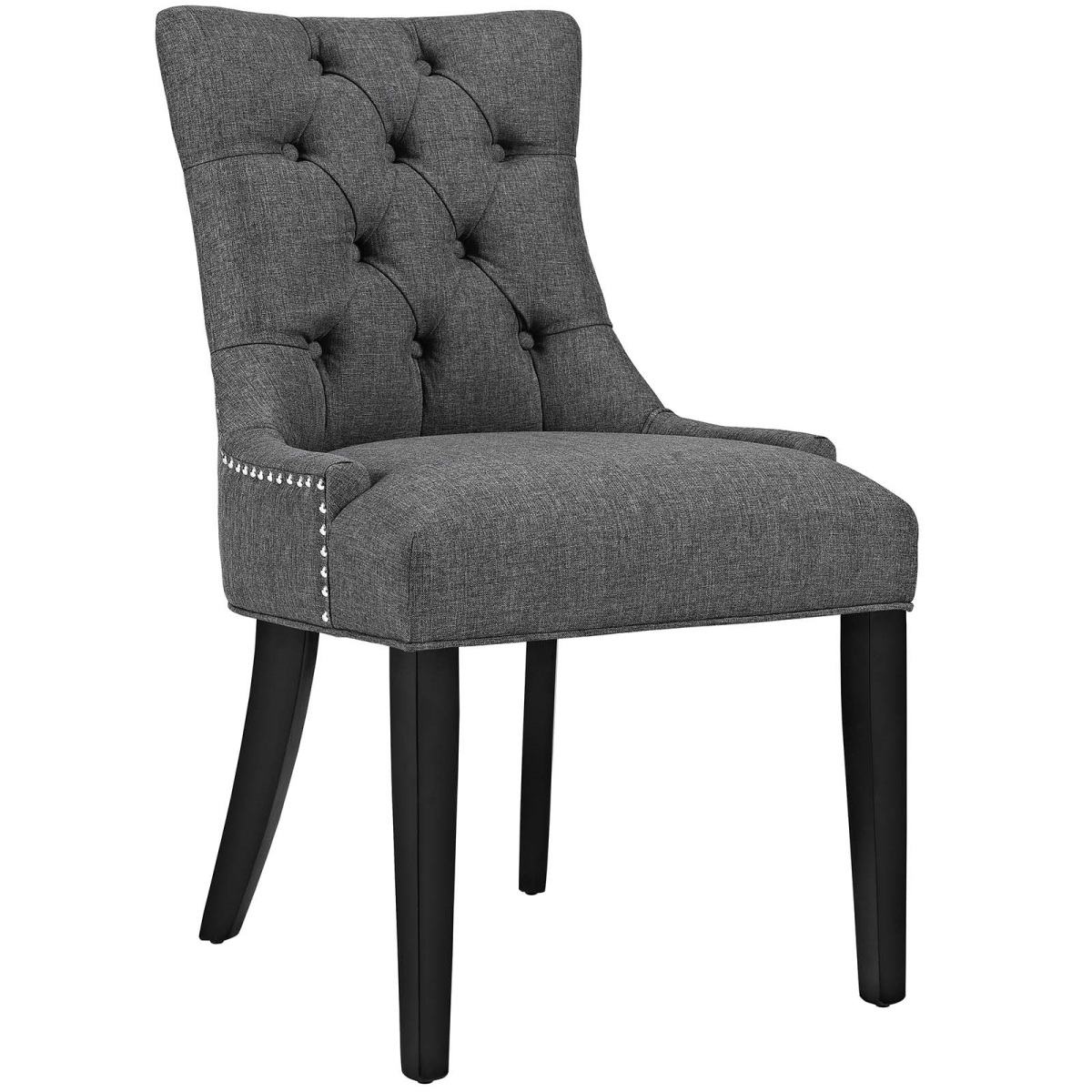 Picture of Modway EEI-2223-GRY 36 H x 22 W x 25 L in. Regent Fabric Dining Chair, Gray