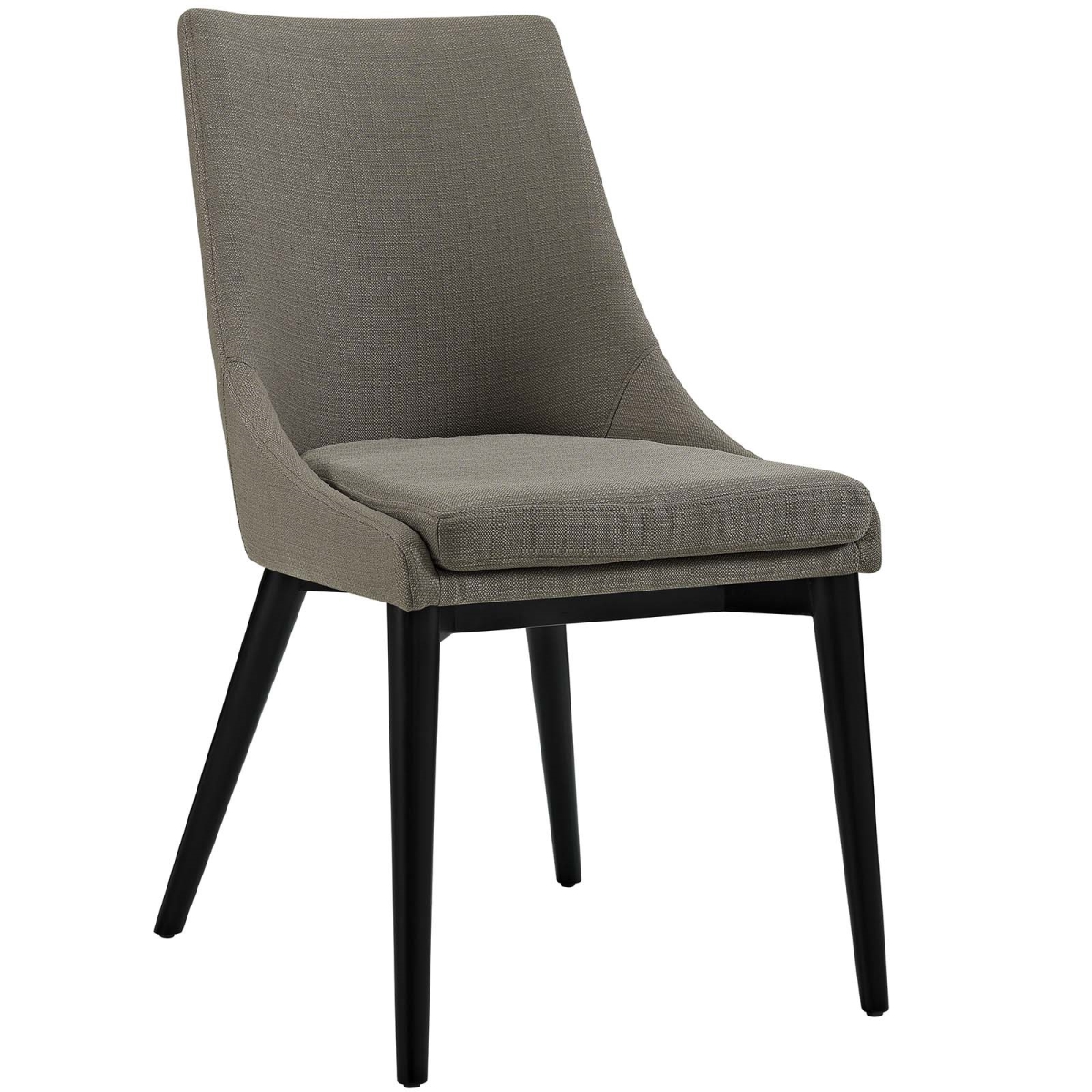 Modway EEI-2227-GRA 34 H x 19 W x 23.5 L in. Viscount Fabric Dining Chair, Gray